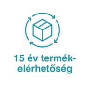 15 év termék elérhetőség ikon